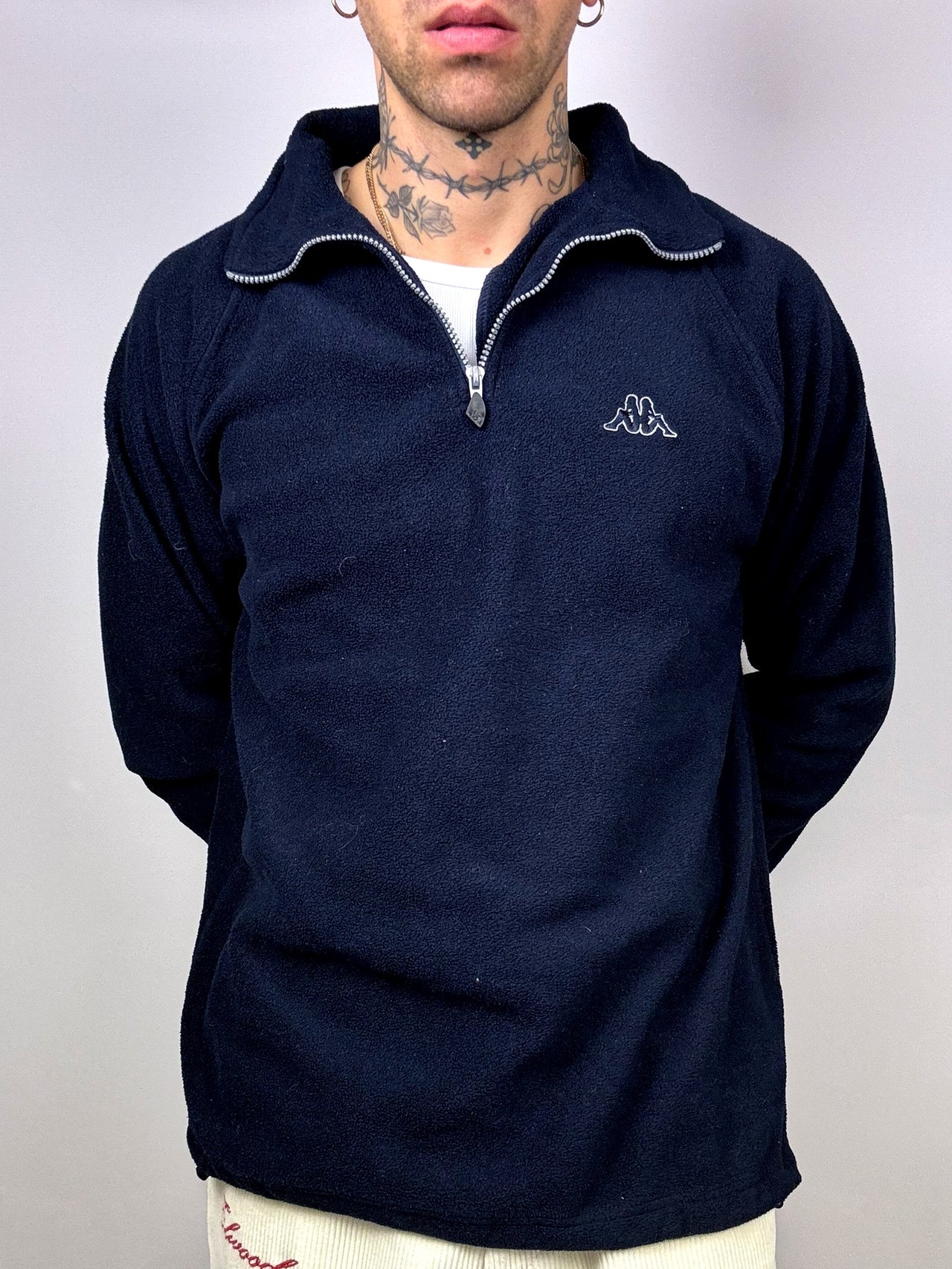 KAPPA L Vintage Navy Fleece