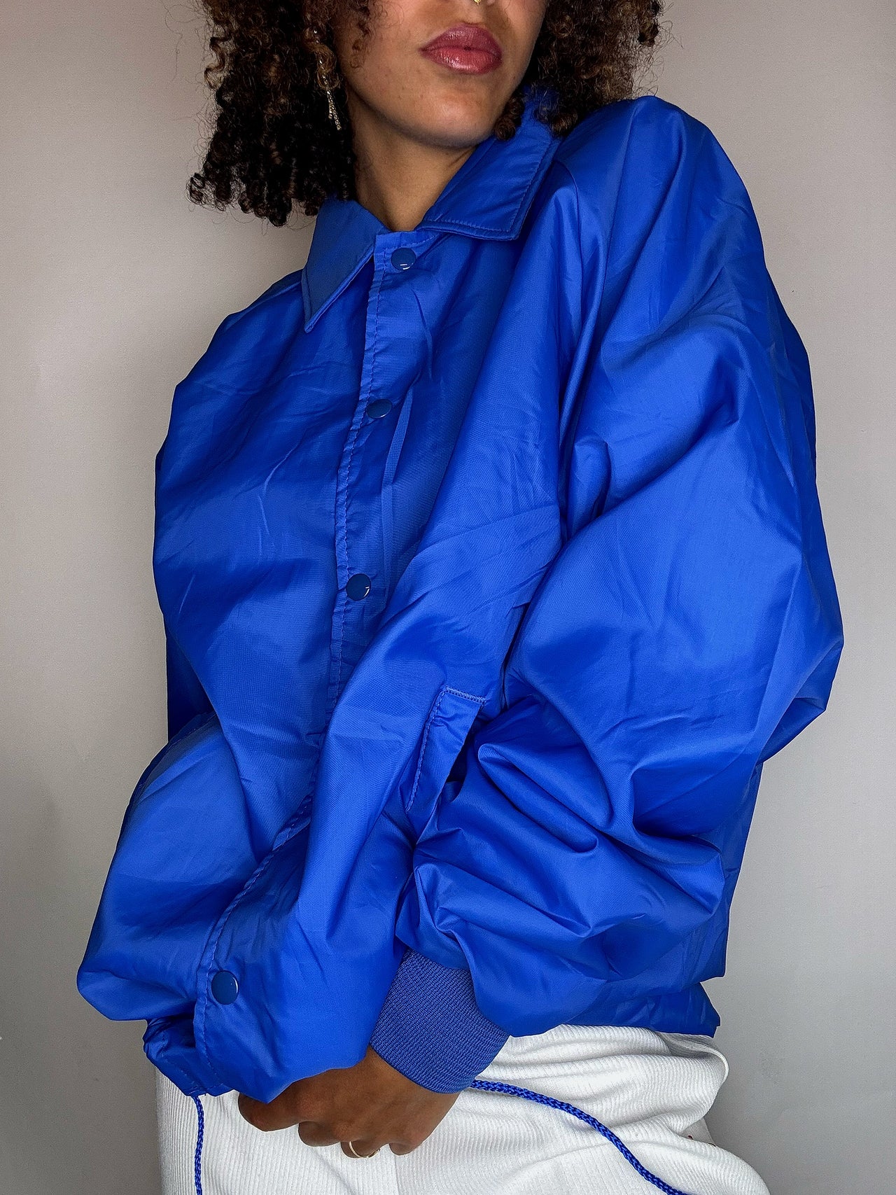 Wintbreaker bleu L vintage