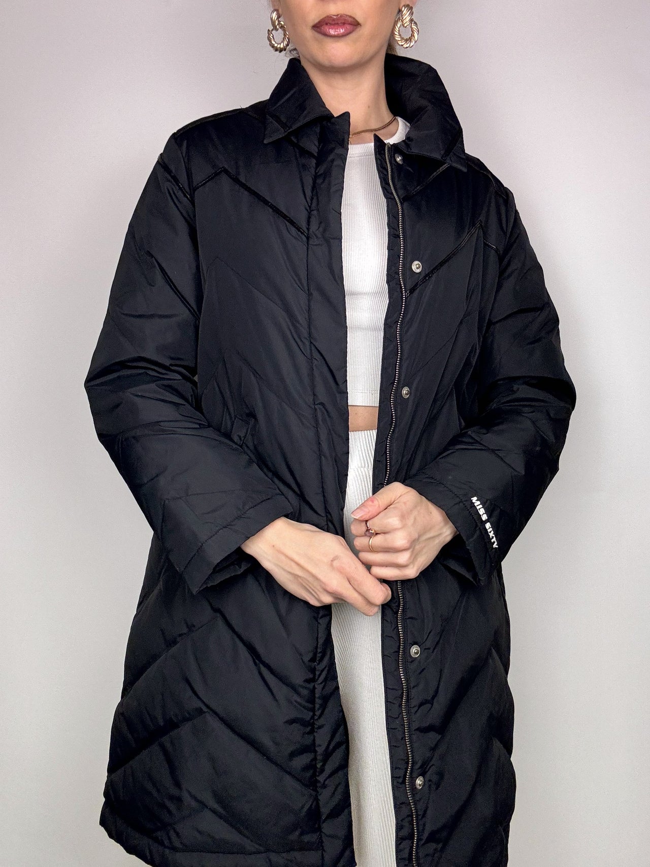 MISS SIXTY M vintage long puffy down jacket