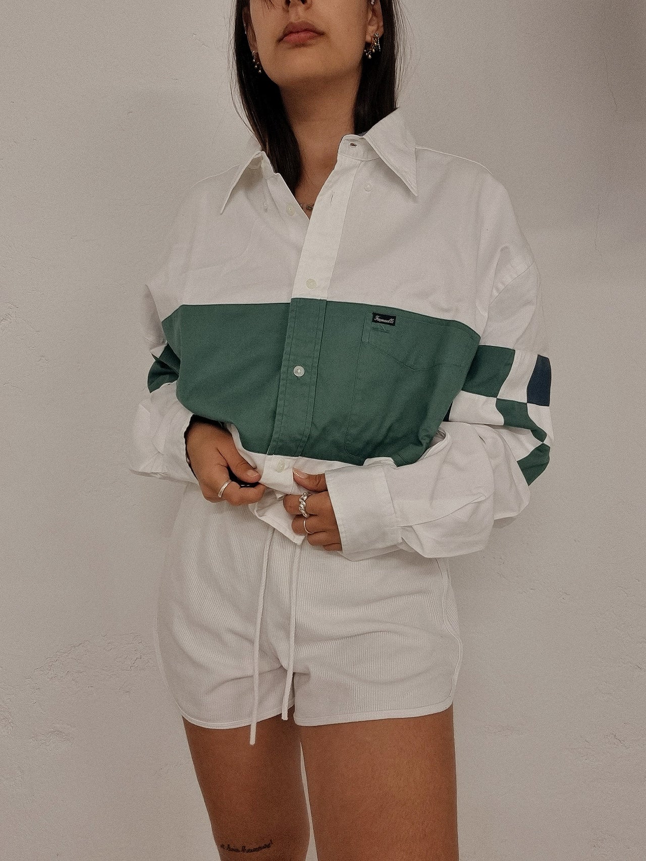 Vintage 80/90s shirt purple/blue/mustard M