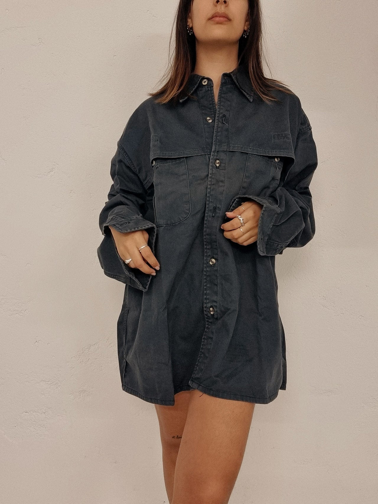 Vintage 80/90s shirt purple/blue/mustard M