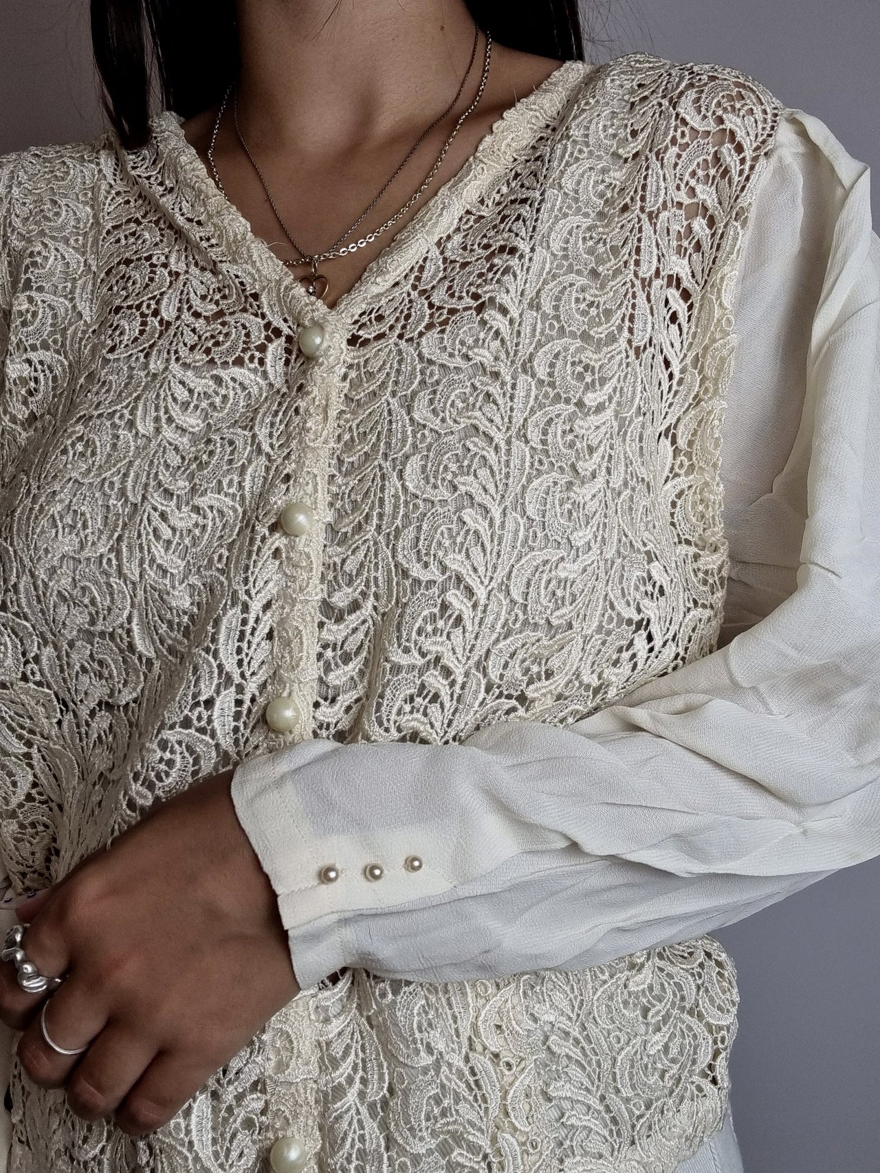 Vintage 80/90s shirt purple/blue/mustard M