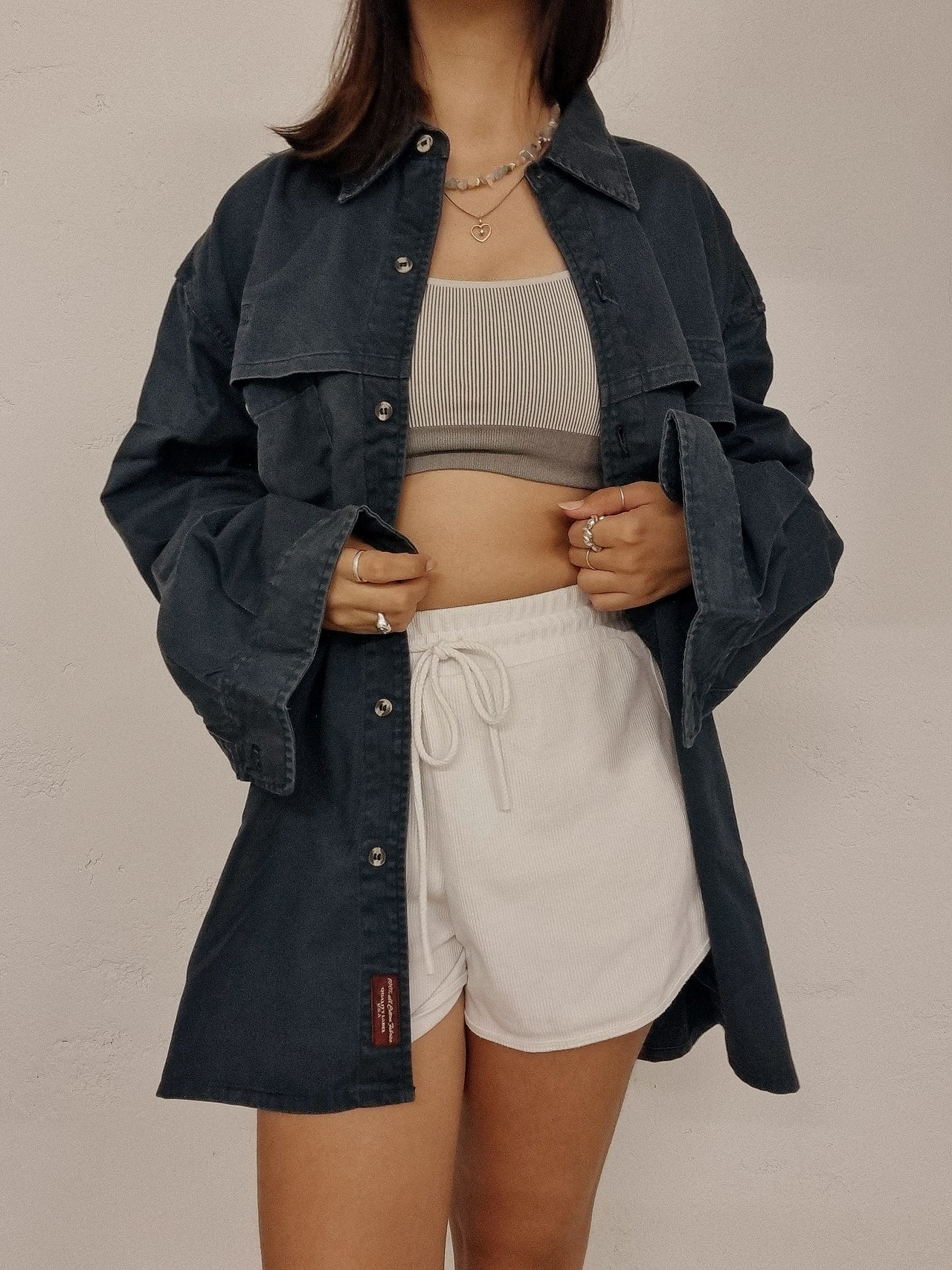 Vintage 80/90s shirt purple/blue/mustard M