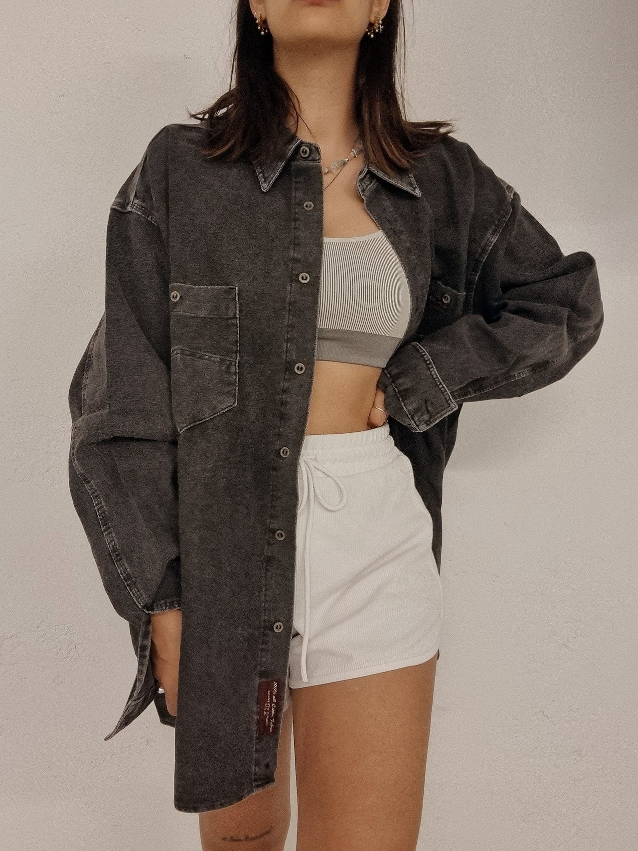 Vintage 80/90s shirt purple/blue/mustard M