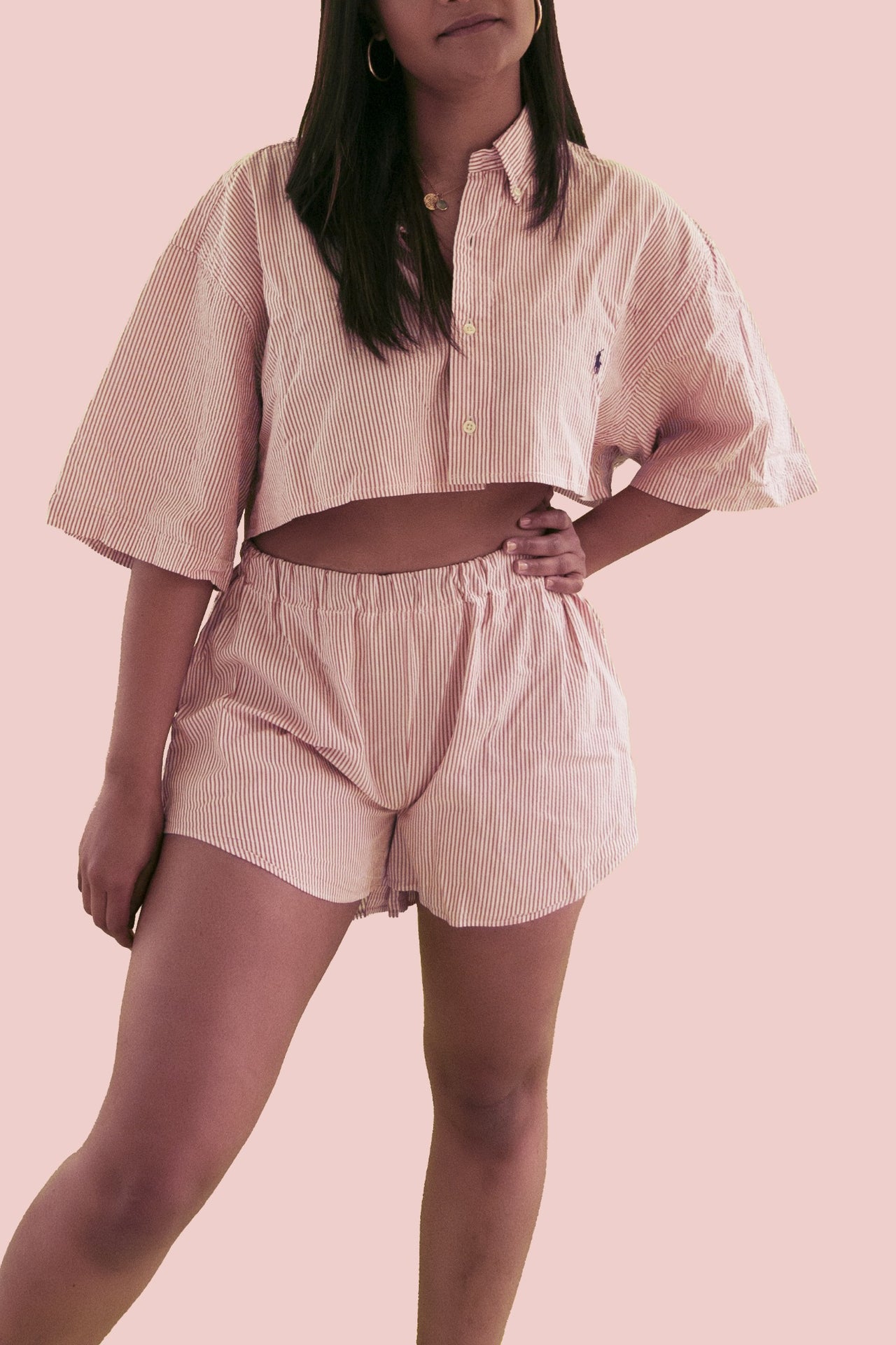 Red and white Ralph Lauren Upcycled set