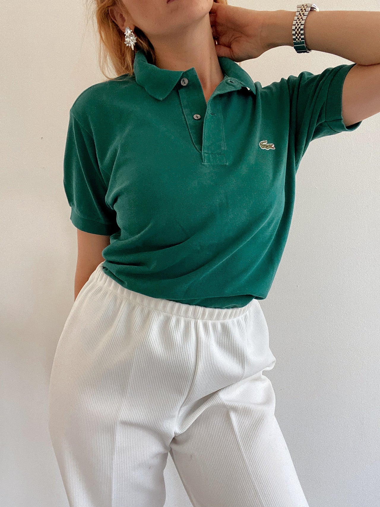 Polo vert émeraude Lacoste S
