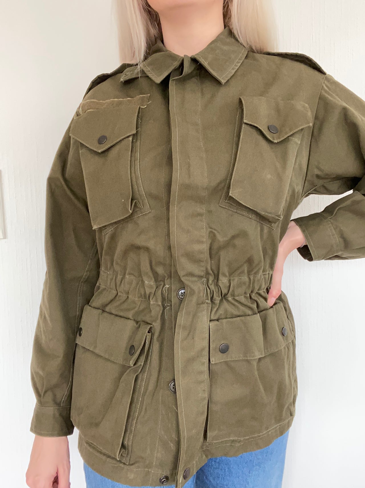 Military jacket khaki uni S/M