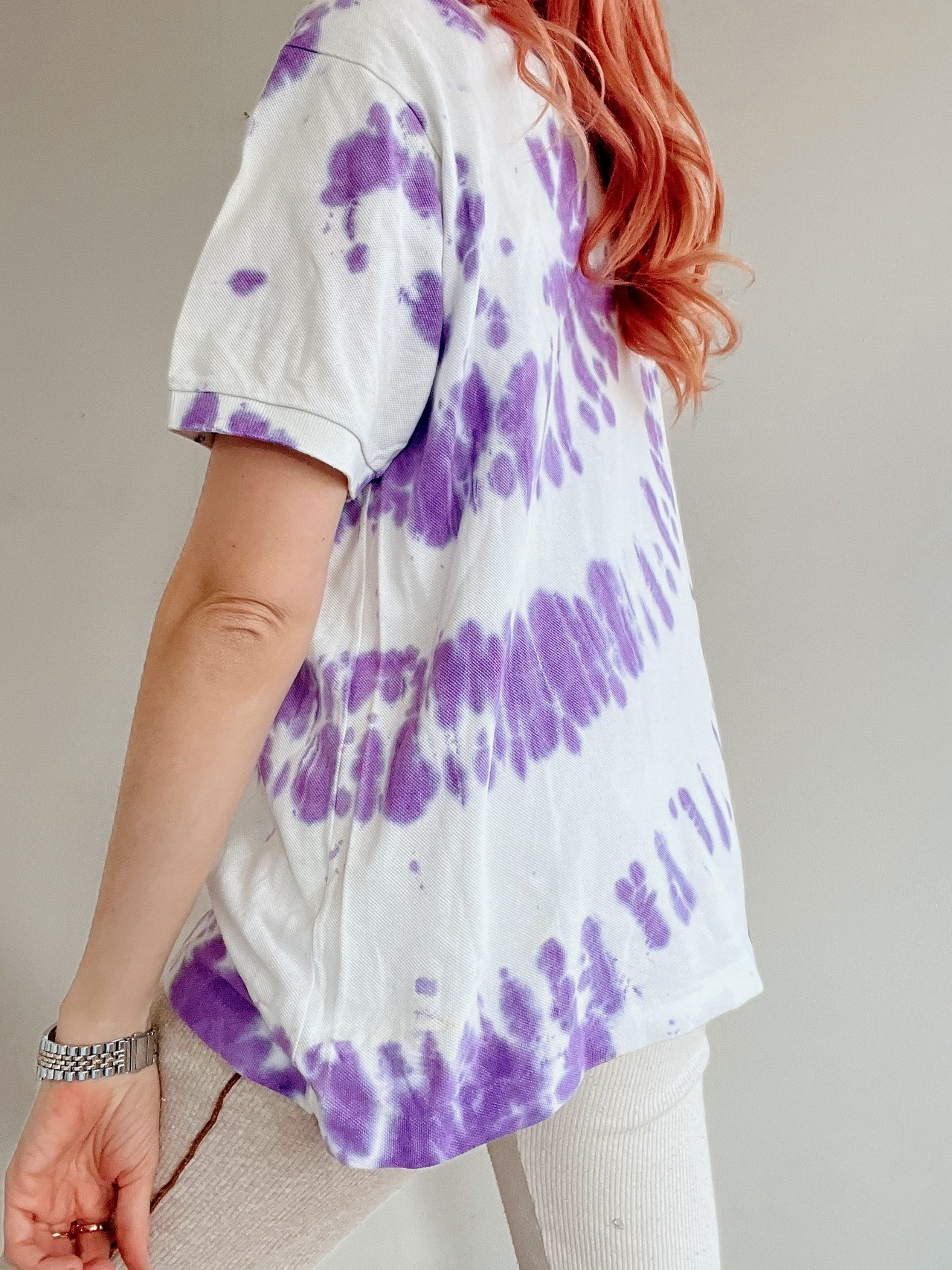 Polo vintage Lacoste Tie and dye S