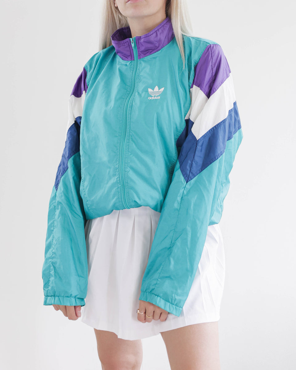 Turquoise 2024 adidas windbreaker