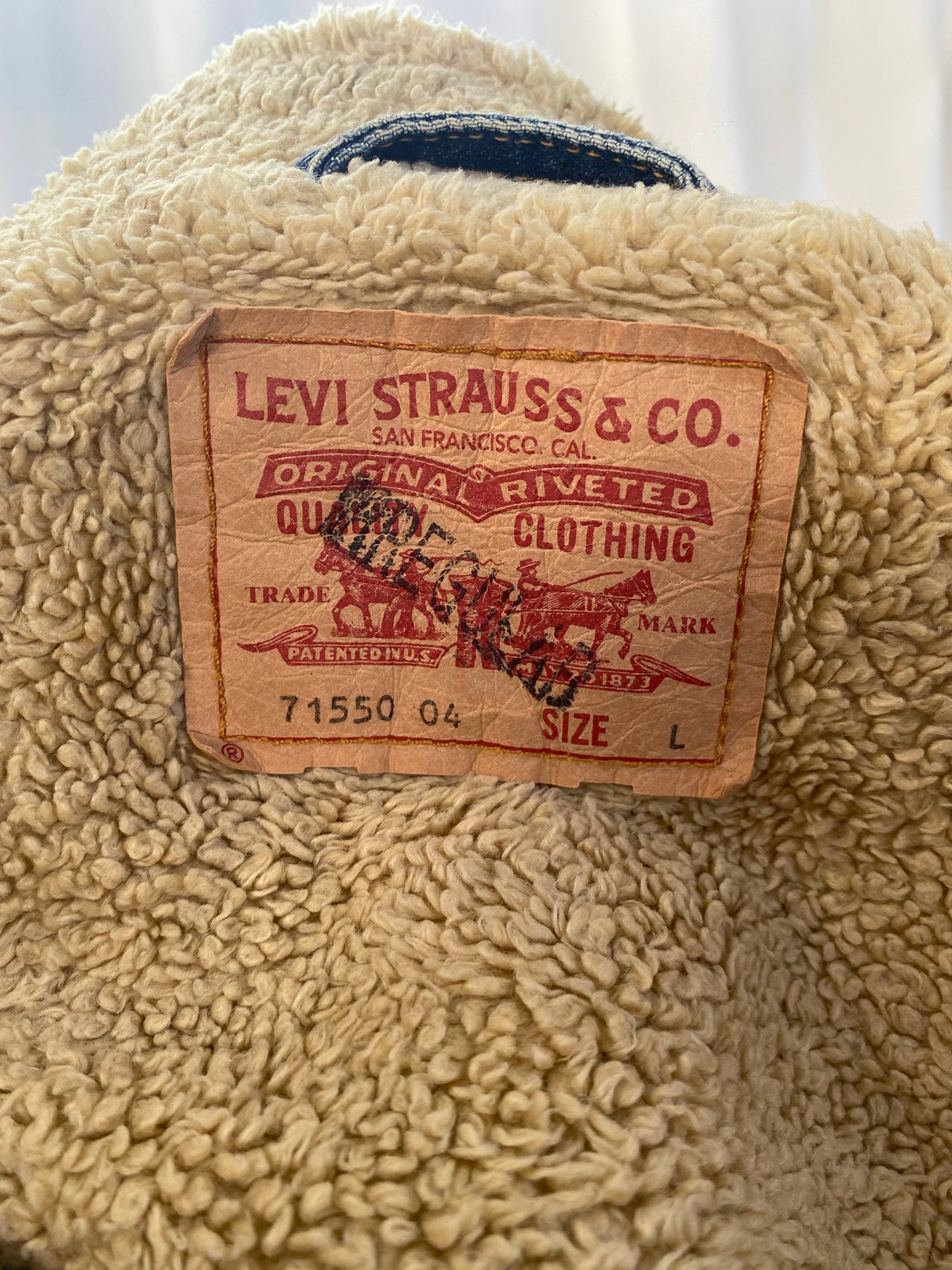 Vintage Light Blue Denim Jacket XL