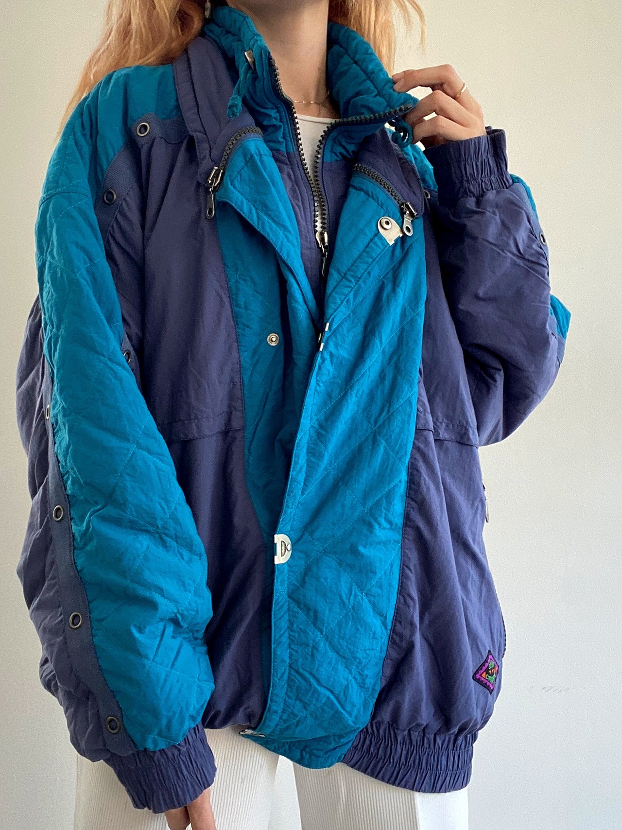 Veste vintage bleue XL