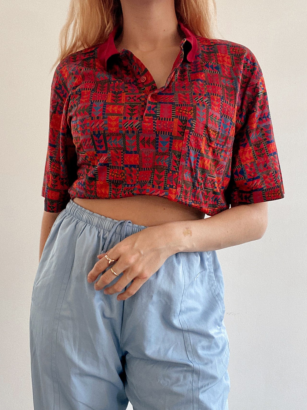 Chemise Vintage 80/90s rouge