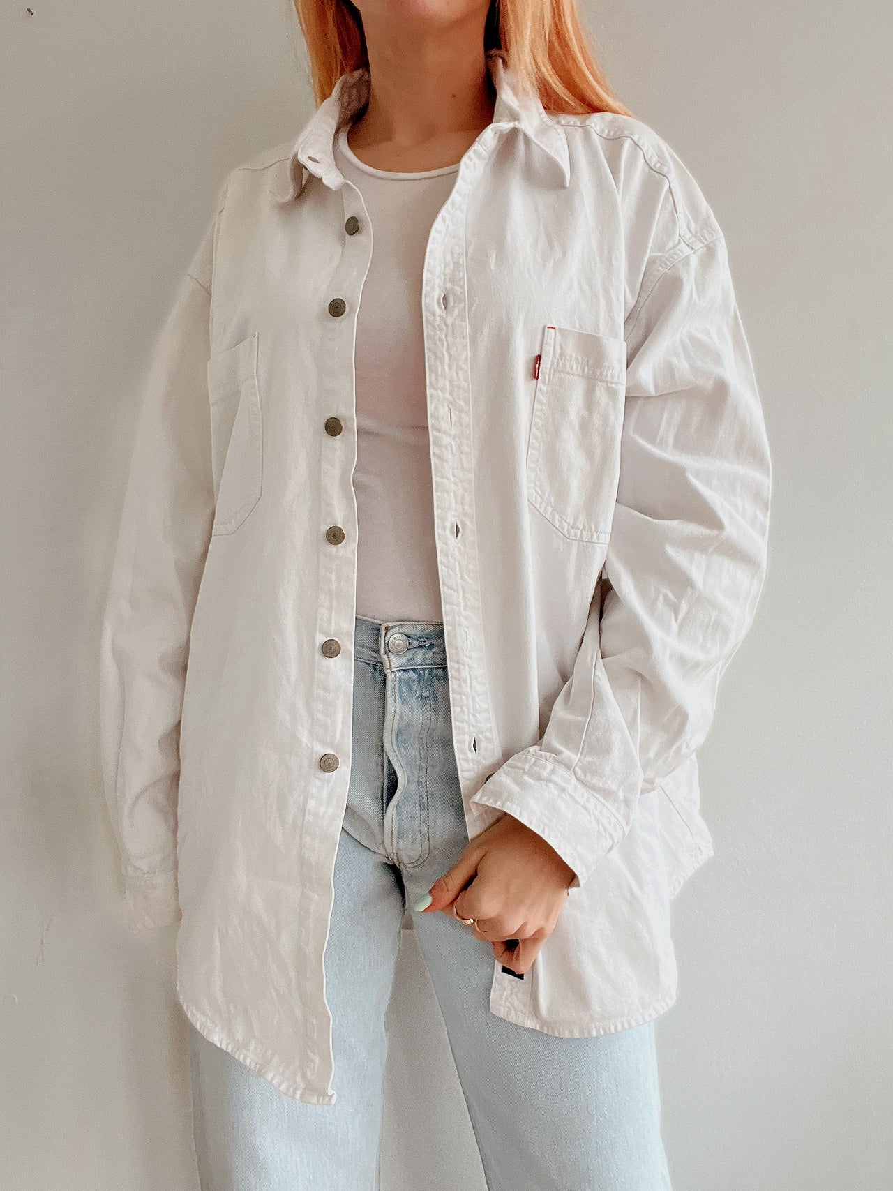 Black V-neck wool cardigan with pink/yellow pattern