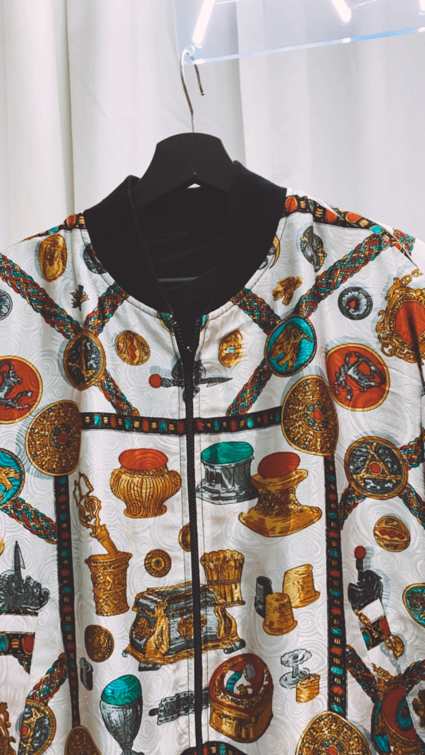 White Alpha Industries XL Bomber Jacket