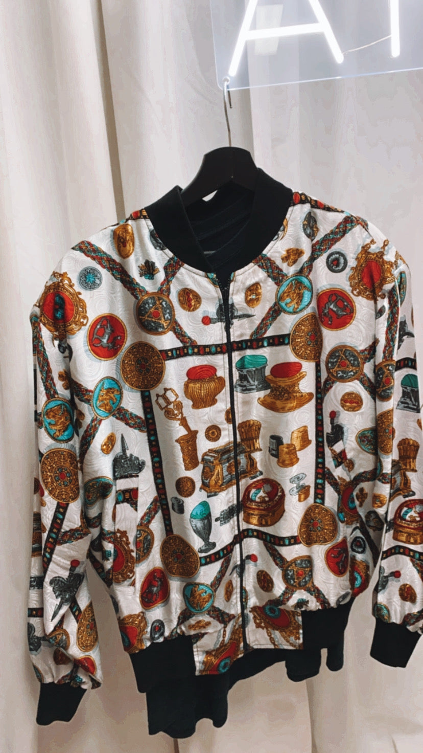 White Alpha Industries XL Bomber Jacket