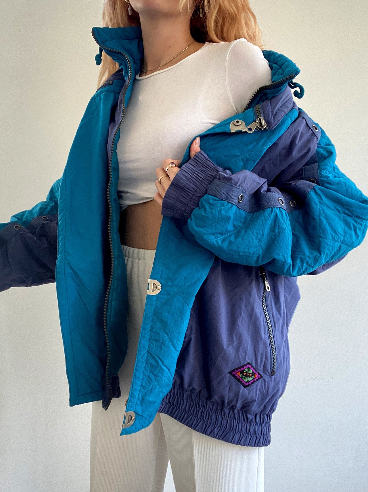 Veste vintage bleue XL