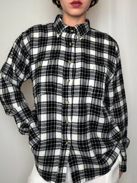 Chemise en flannelle à carreaux M vintage