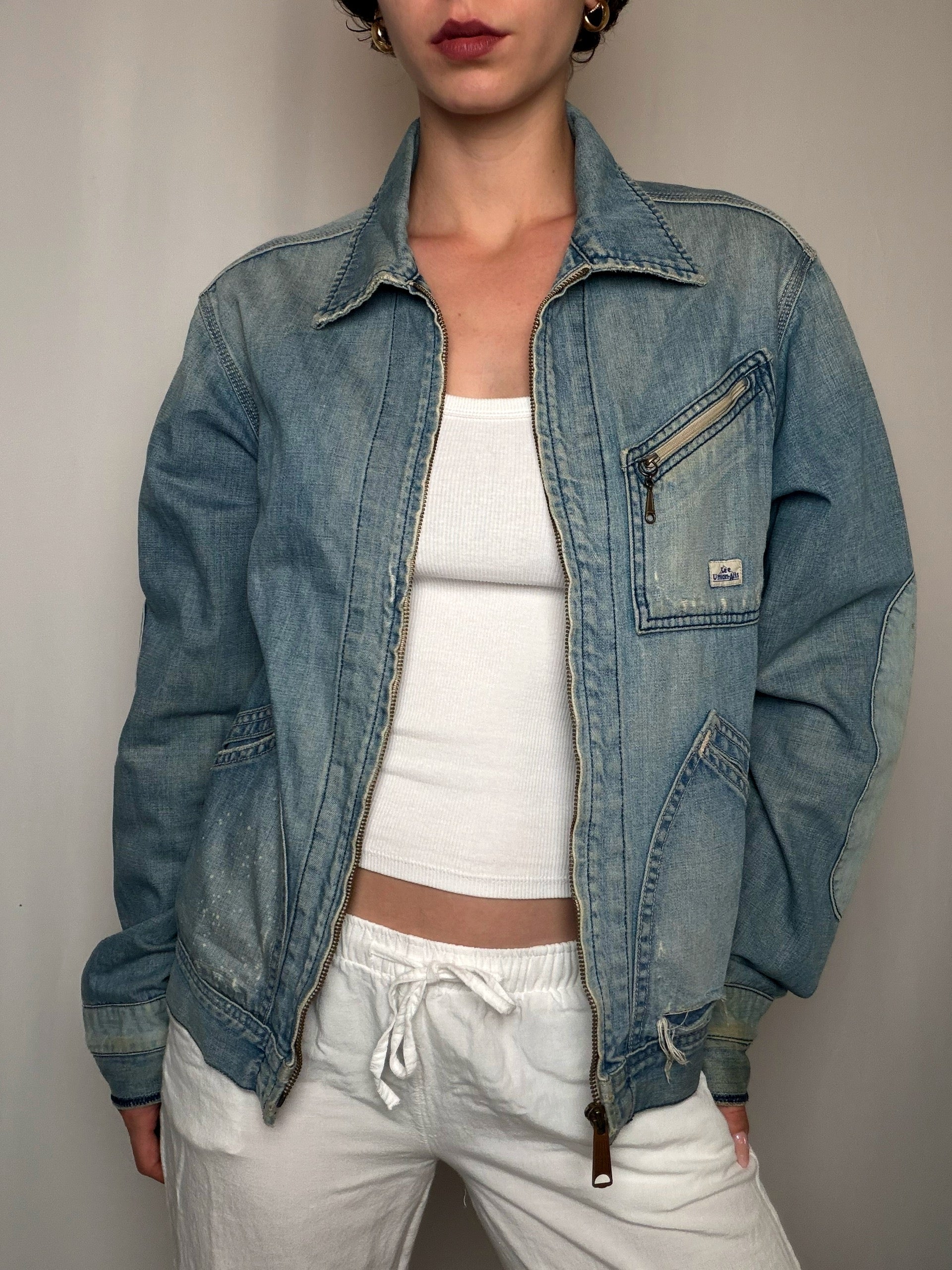 Jacket en denim bleu Lee M vintage
