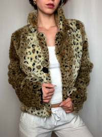 Jacket imprimée léopard L/XL vintage