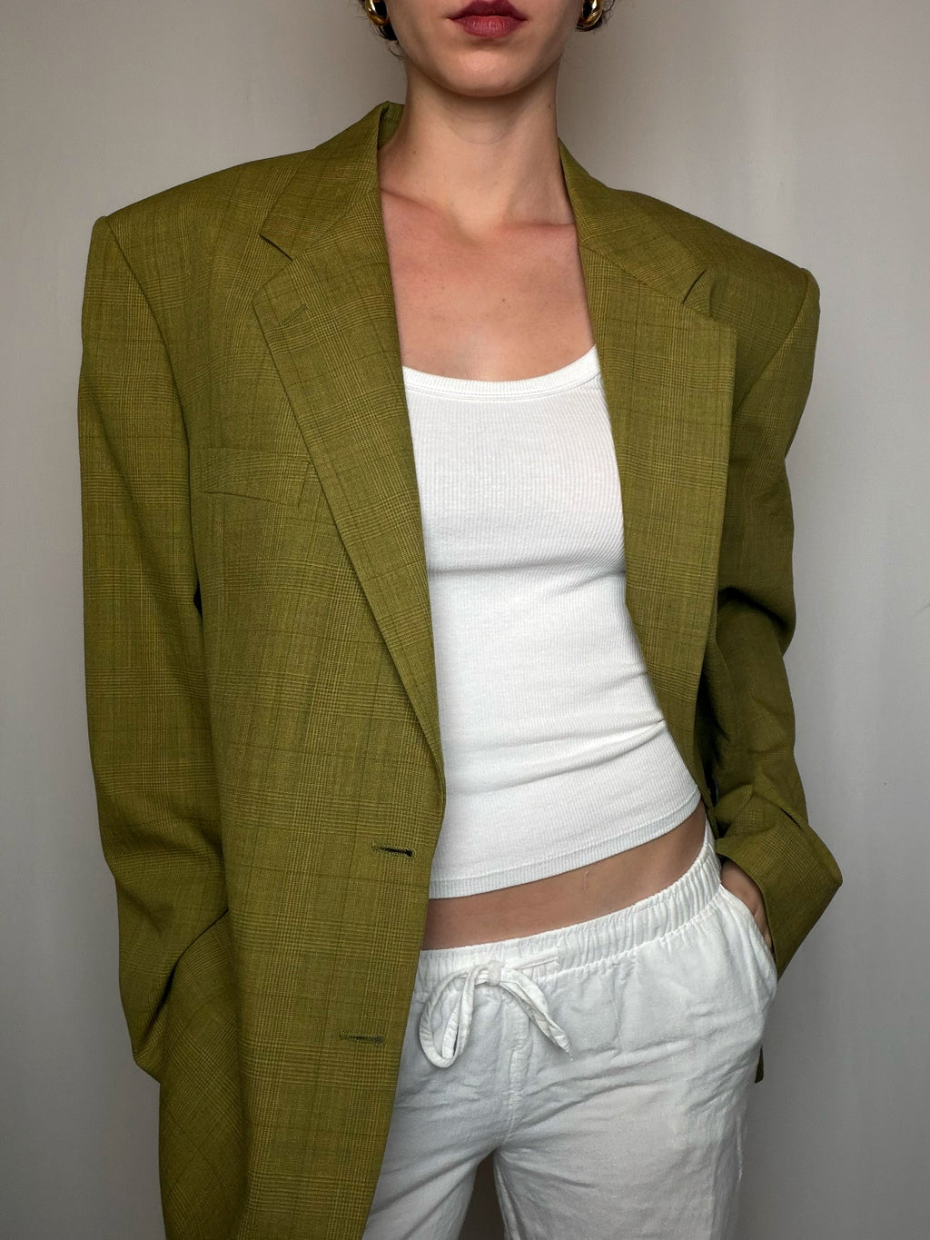 Blazer vert olive XL vintage