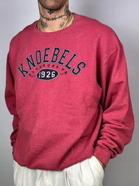 Knoebels light red sweater