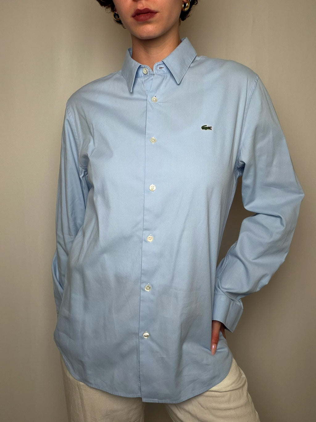 Chemise Blue Lacoste S/M vintage