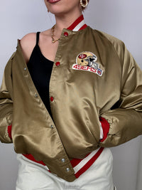 Vintage XL Gold/Red Bomber