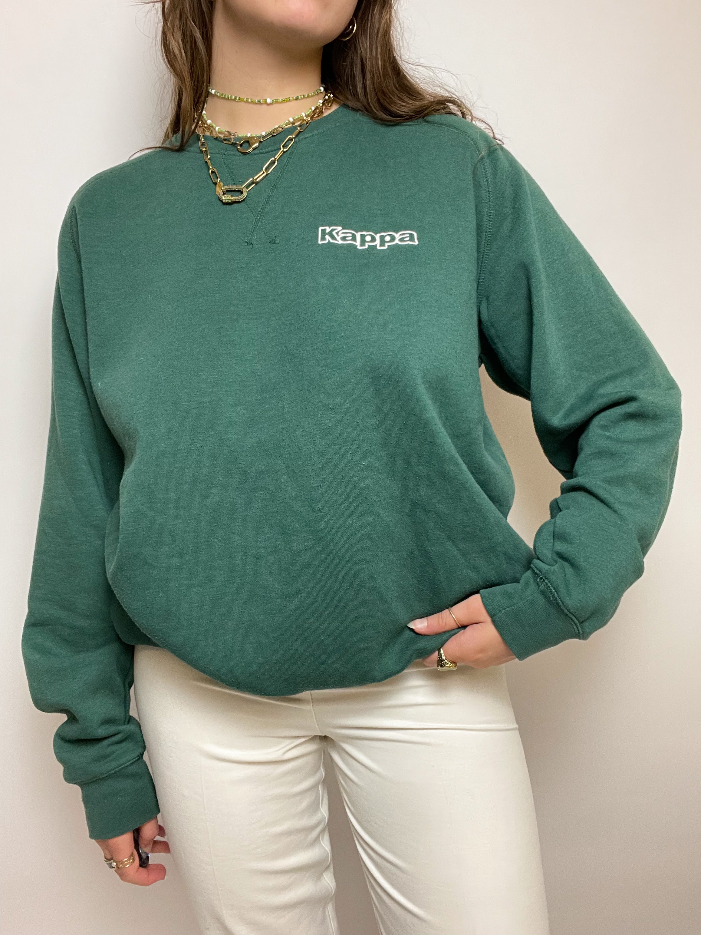 Vintage green Kappa sweater L/XL 
