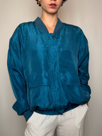 Jackets Bleu Pétrole sans marque L vintage