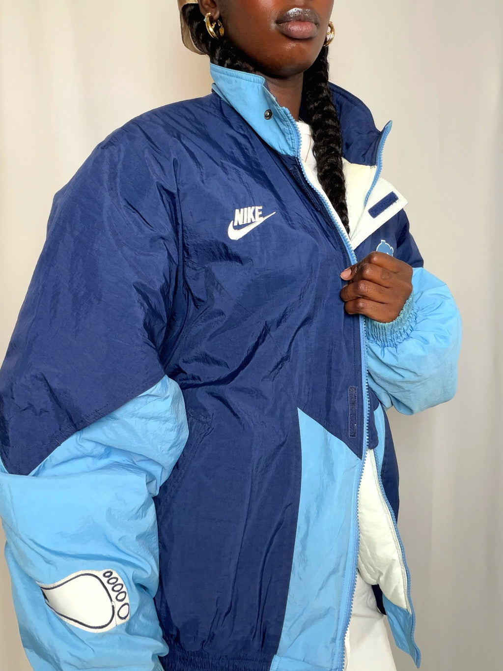 Veste bleue Nike XL vintage