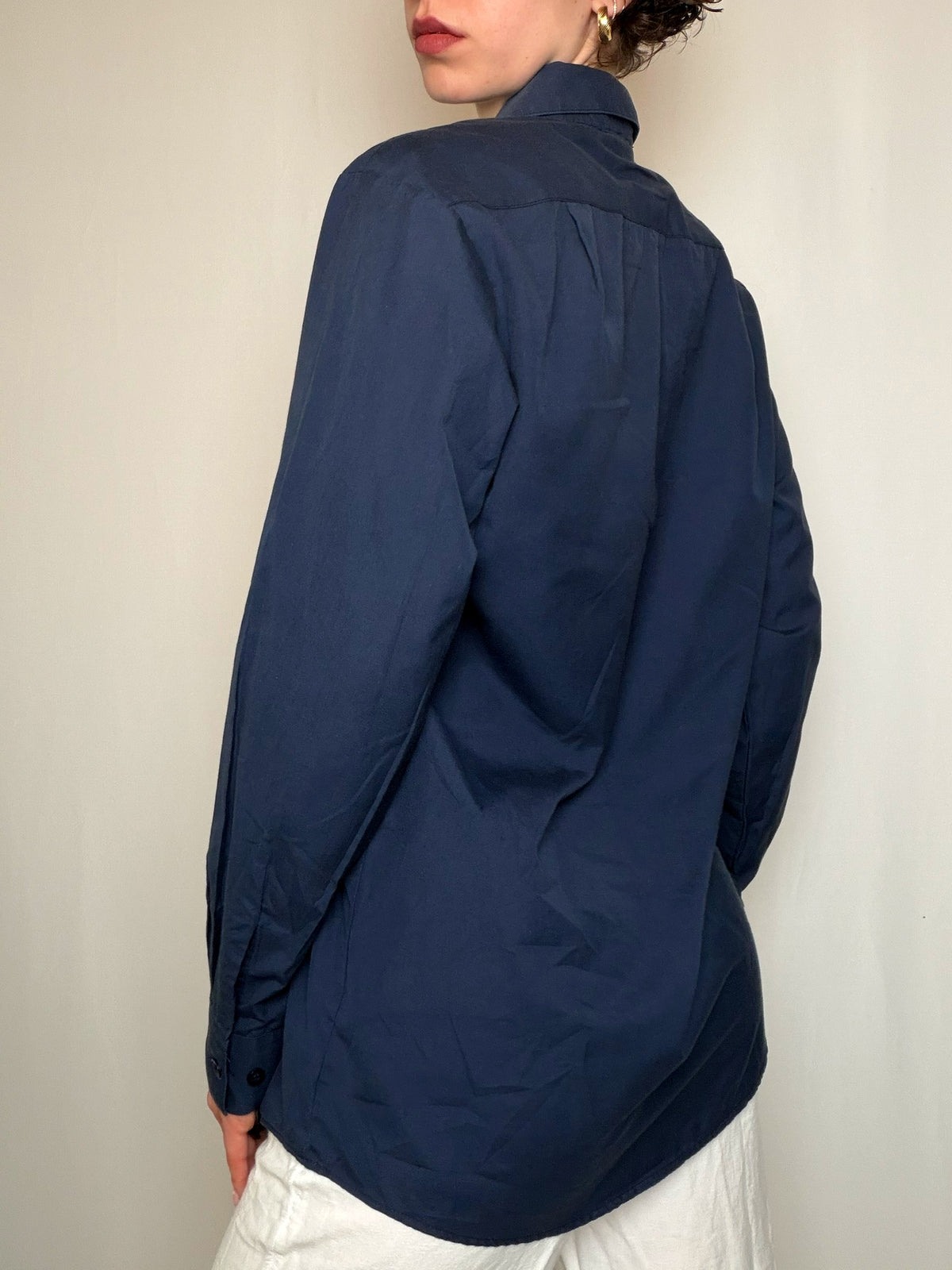 Chemise marine Lacoste M vintage