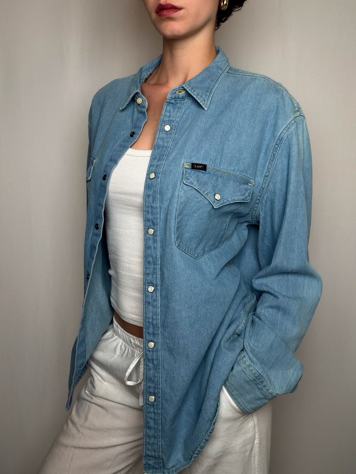 Chemise en jean bleu Lee XL vintage