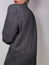 Vintage gray plaid blazer