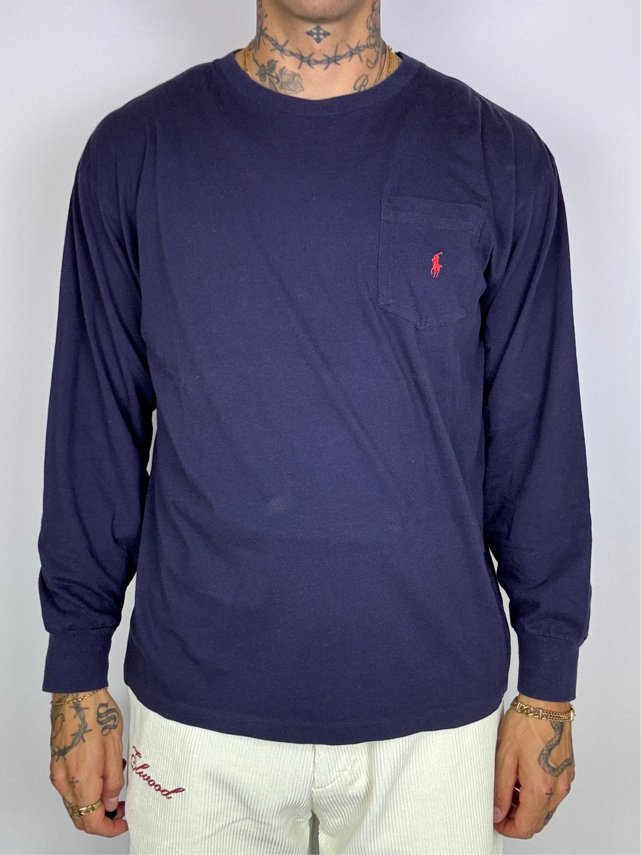 Ralph Lauren marineblauer Langarmpullover M