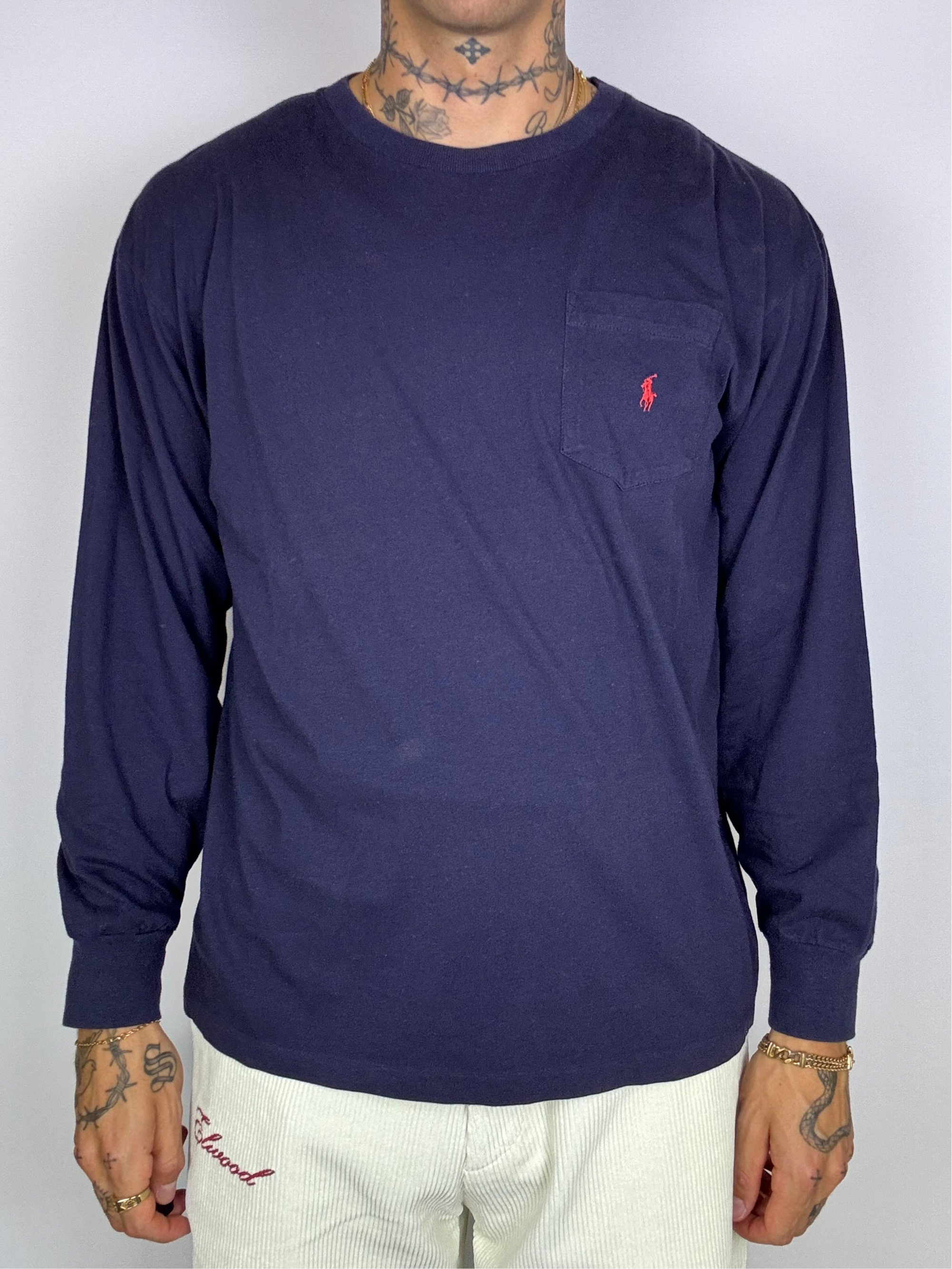 Ralph Lauren Navy Blue Long Sleeve Sweater M