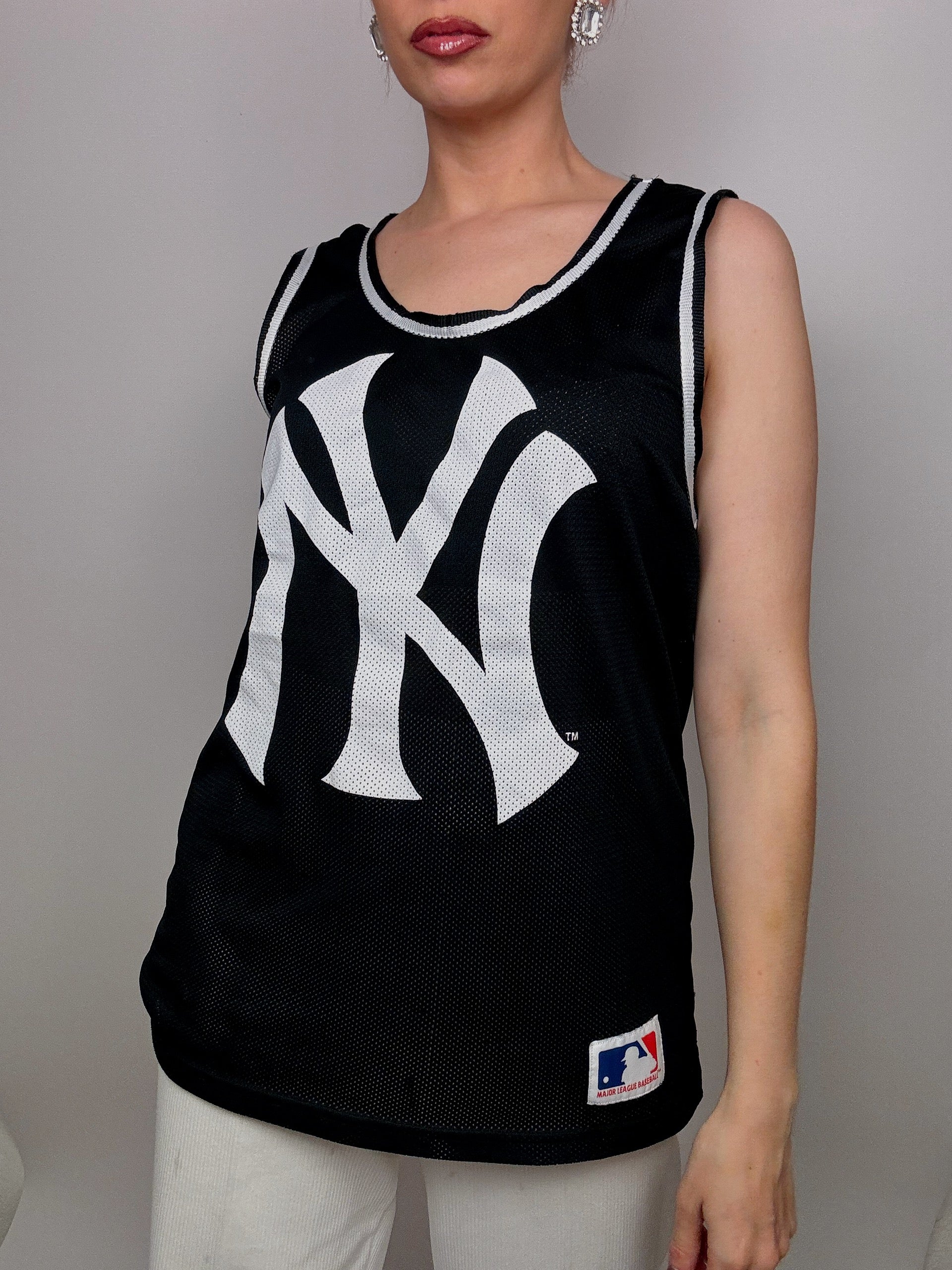 Vintage amerikanisches Trikot schwarz L