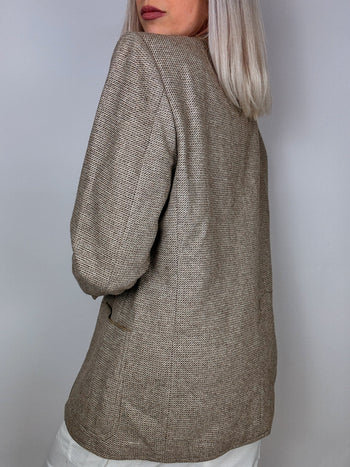 Veste blazer oversize vintage beige