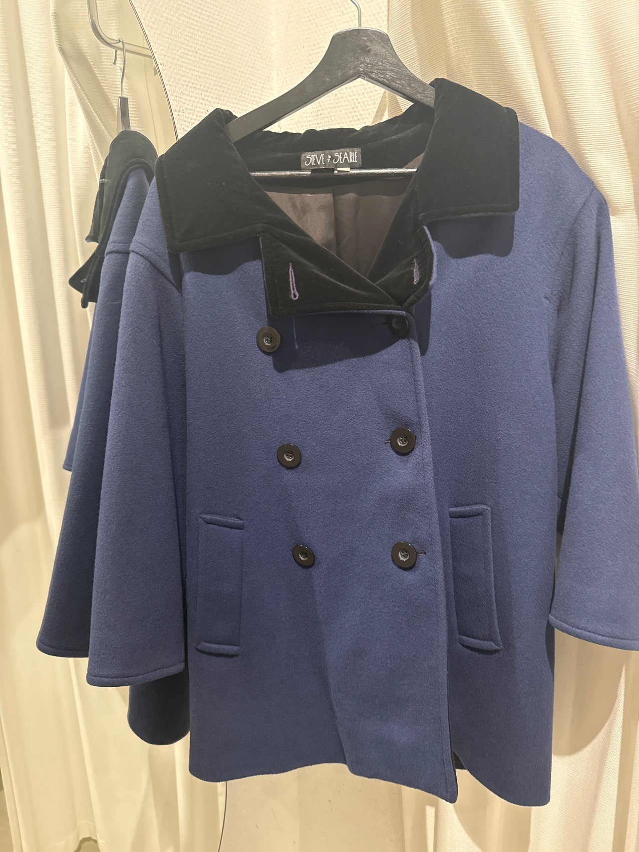 Manteau court marine M/L live