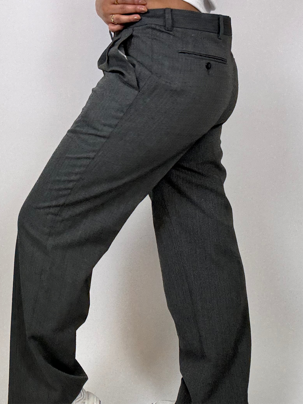 Vintage graue maßgeschneiderte Hose