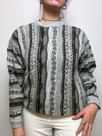 Vintage green knit sweater M/L