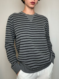 Sweat gris rayé Carhartt M vintage