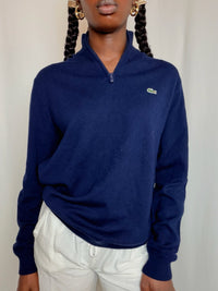 Pull marine Lacoste M vintage