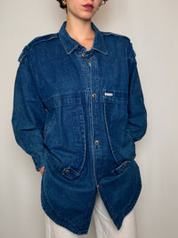 Veste en jean Blue S vintage
