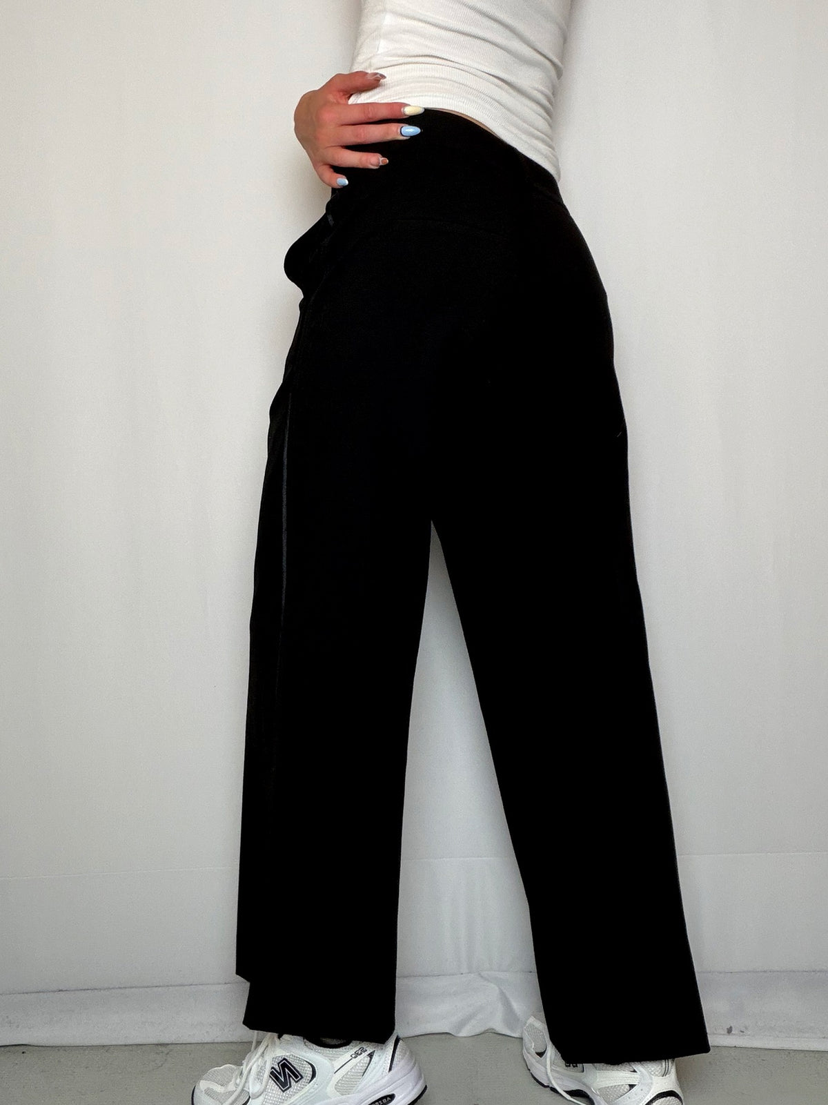 Pantalon court6 Noir M vintage