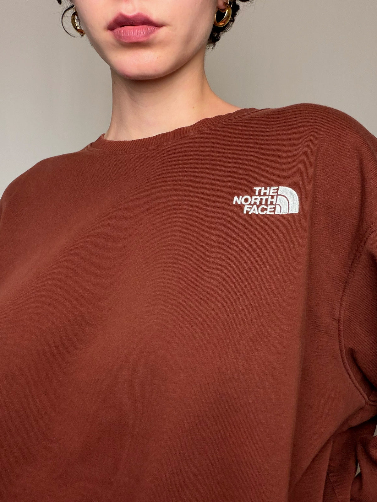Sweat brun The North Face XL vintage