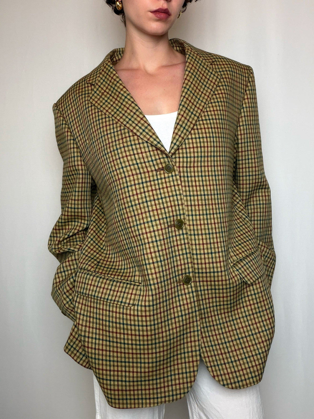 Blazer à carreaux XL vintage
