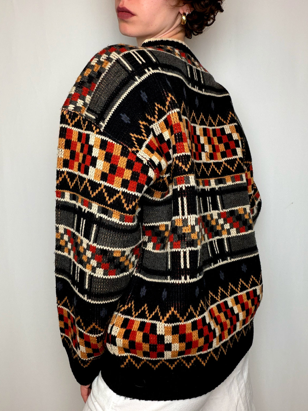 Pull à motifs multicolores Teddy Smith L vintage