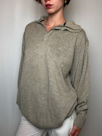 Pull camioneur beige Lacoste XL vintage