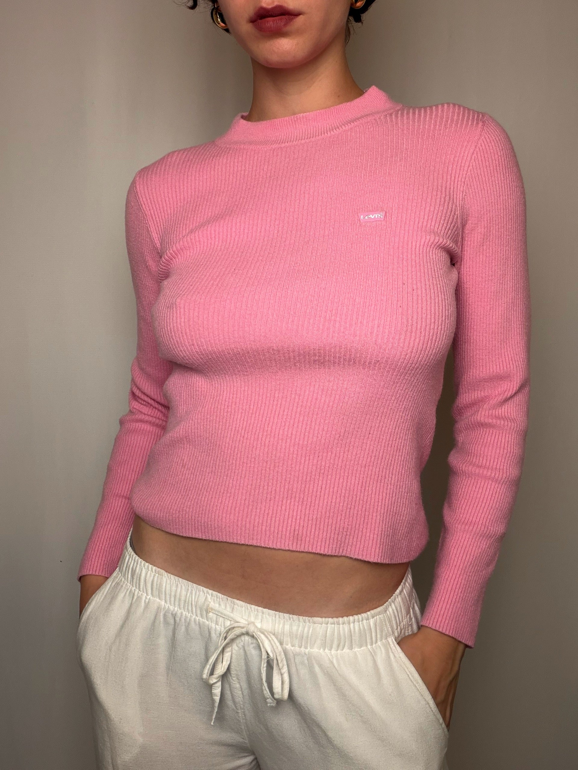 Pull cotelé Rose Levi's S vintage