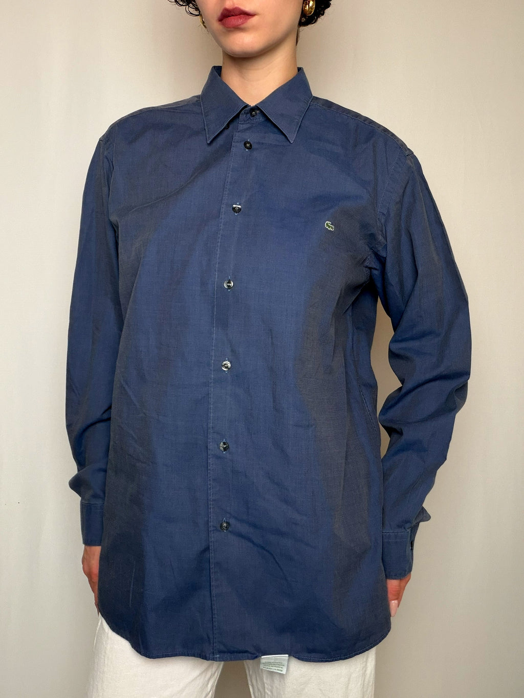Chemise marine Lacoste S/M vintage